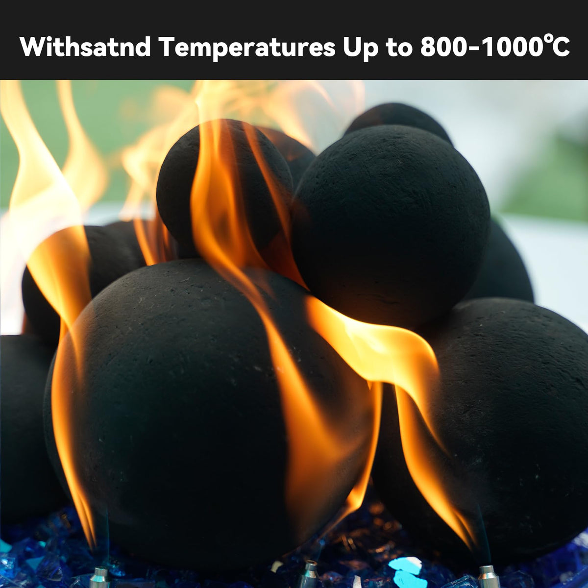 Skyflame 2-inch ceramic fireball compact pieces for tight spaces and accents.