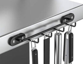 Skyflame compact 12-inch rack suitable for kitchen, garage, and grill areas.
