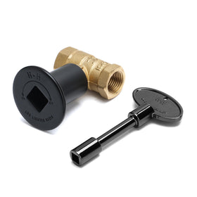 Skyflame half-inch straight gas key valve kit for fire pits enables smooth flame control