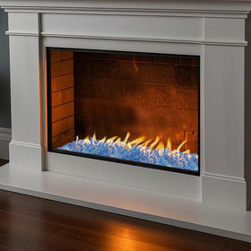 Skyflame heat-resistant fire glass designed for color retention under heat