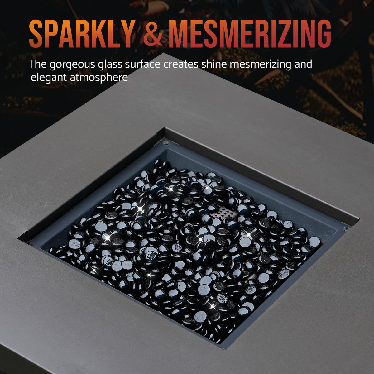 Skyflame heat-resistant fire glass designed for long-term heat use.