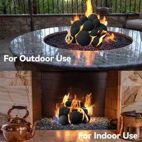 Skyflame suitable for indoor and outdoor fireplaces offering versatile design options.