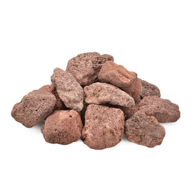 Skyflame lava rock 10lb bag for fire pits, enhancing color and flame aesthetics.