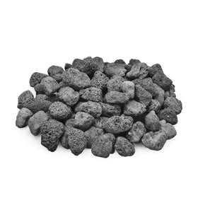 Skyflame lava rock fire pit 1-2 inch stones for clean, even flame warmth