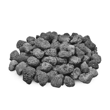 Skyflame lava rock fire pit 1-2 inch stones for clean, even flame warmth