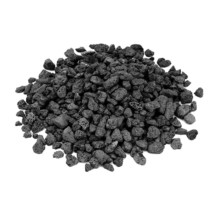 Skyflame lava rock granules close up showing porous texture for fire pits