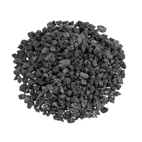 Skyflame lava rock granules around a fire pit improve flame dispersion