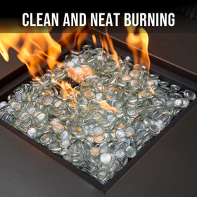 Skyflame beads replacing lava rocks for cleaner maintenance