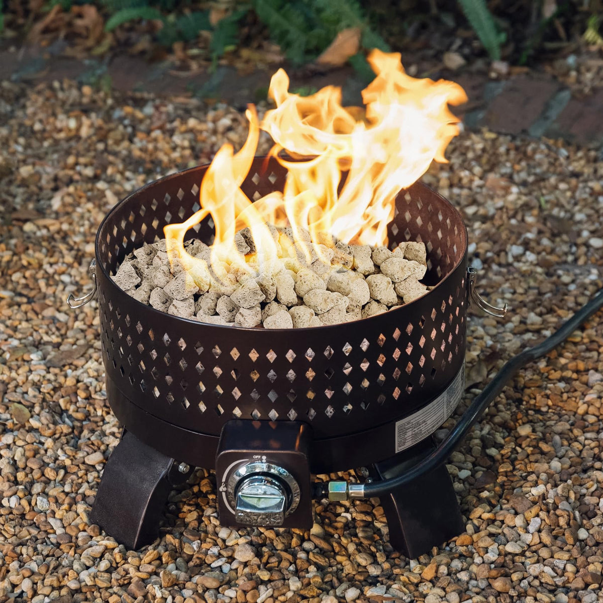 Skyflame lava rocks offer a safe, clean option for gas fires.