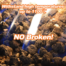 Skyflame lava rocks in soil for moisture retention and plant health