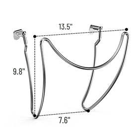 Skyflame lid hangs at 90 degrees for easy access during grilling.