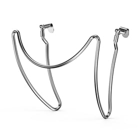 Skyflame lid holder on kettle edge keeps lid secure and within reach.