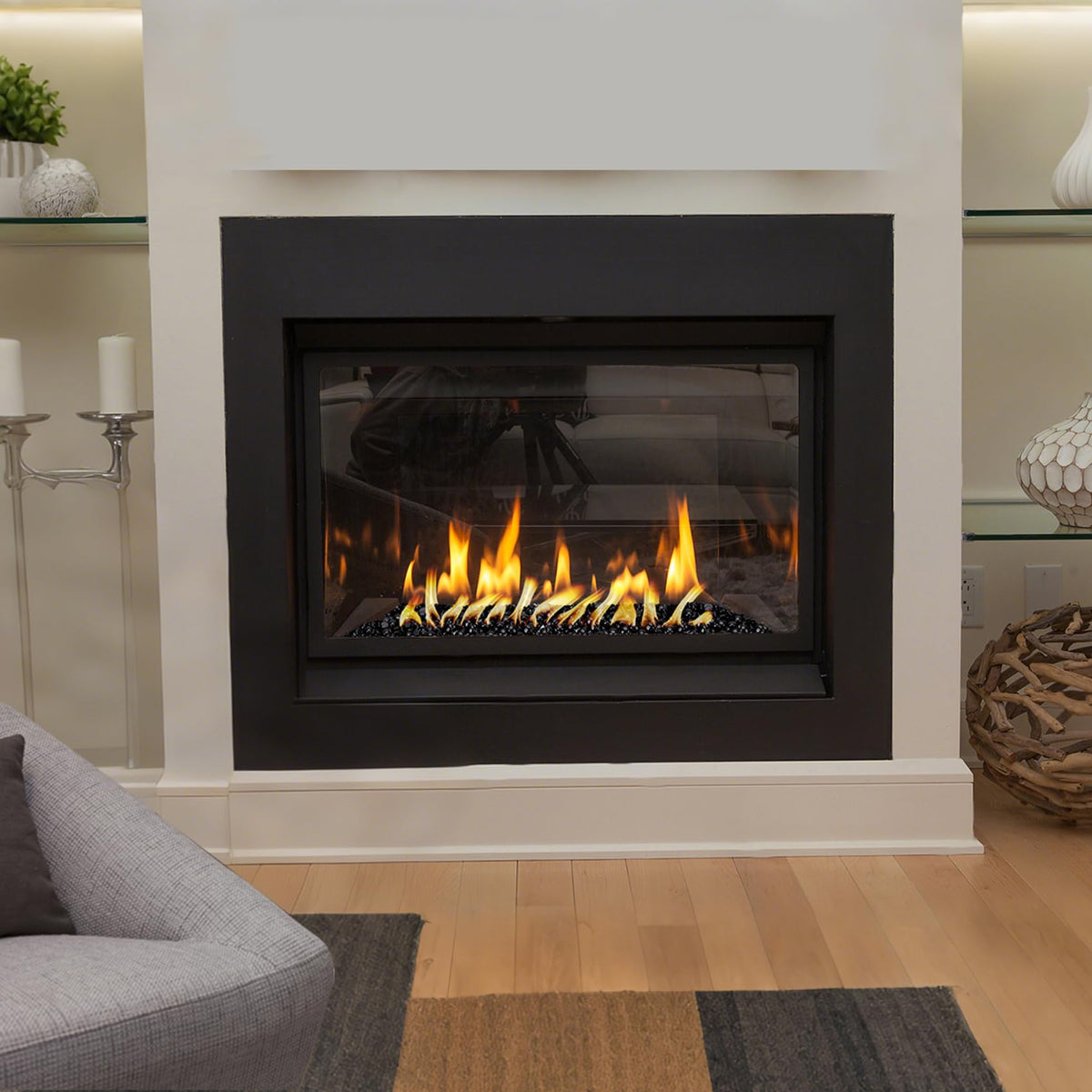 Skyflame long-term heat-compatible fire glass for reliable performance.