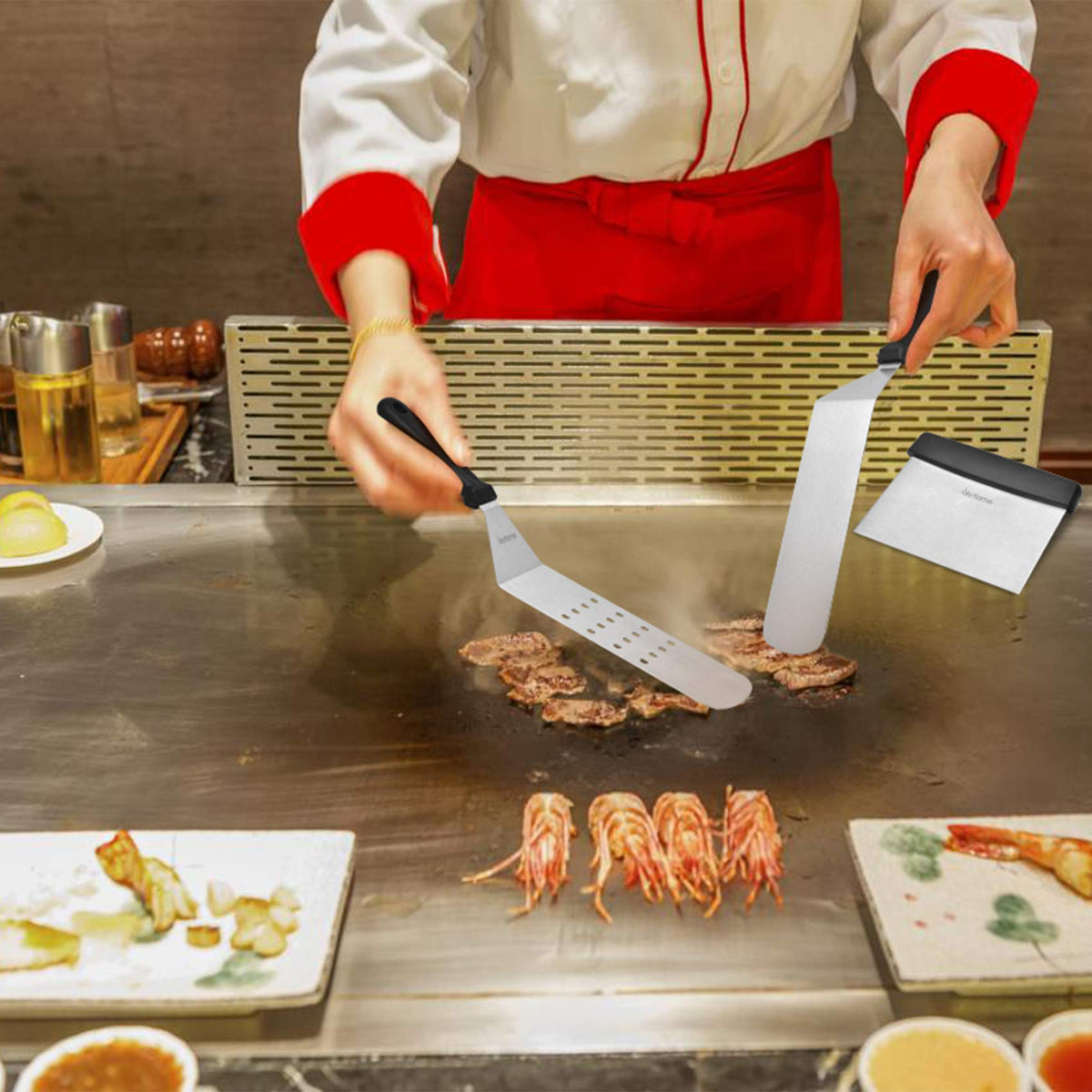 Skyflame multi-use griddle kit for versatile cooking