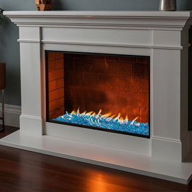Skyflame glass works with propane and natural gas for versatile installations