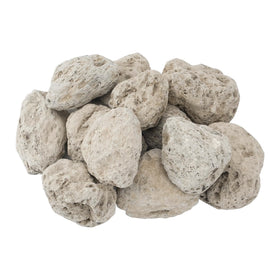 Skyflame pumice lava stone 3-5 inch for fire pits enhances flame base and warmth.