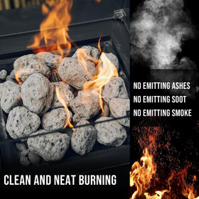 Skyflame pumice stones for propane or natural gas fires with safe, clean use.