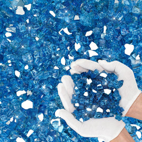 Skyflame Reflective-backed glass adds depth with mirror-like shine.