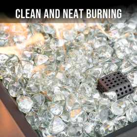 Skyflame Reflective fire glass 1/2 inch enhances flame display and glow