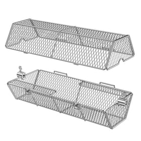 Skyflame spit rod central passage for stable rotation during grilling