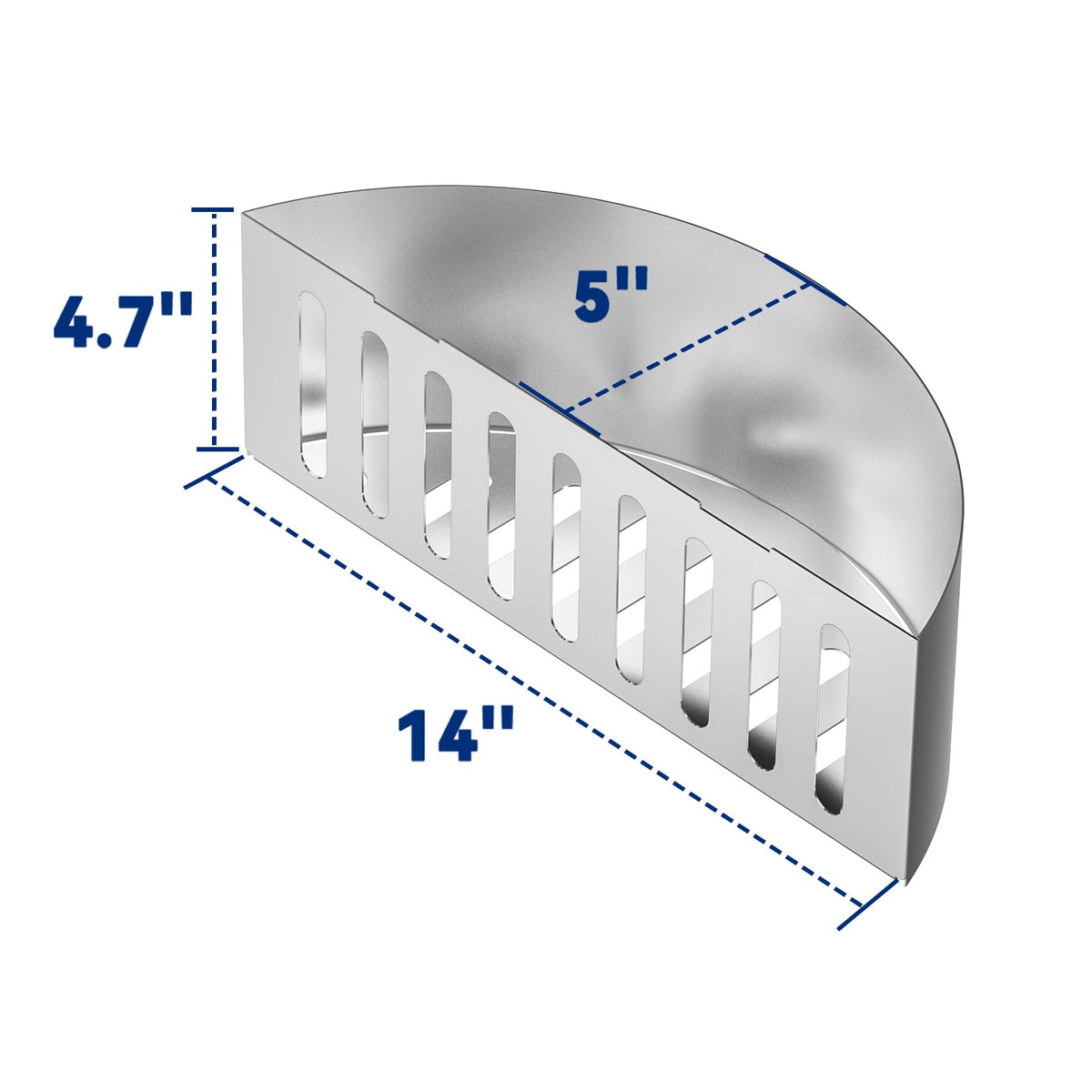 Skyflame stainless-steel charcoal basket closeup showcasing durability for long-lasting use