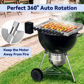 Skyflame stainless steel skewers with polished edges for safe handling.