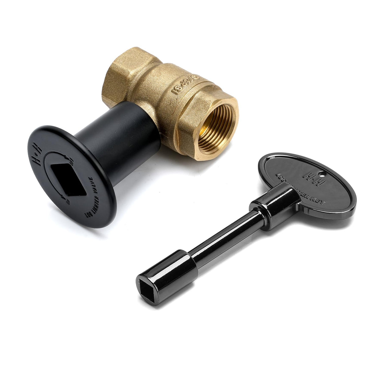 Skyflame straight gas key valve kit with 3/4 inch inlet for smooth control