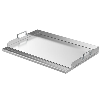 Skyflame universal stainless steel griddle top view shows premium surface for even grilling.