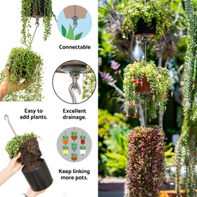 SkyPots 12-inch hanging chain supports pot suspension