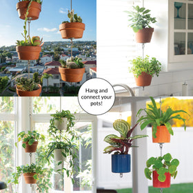 SkyPots two-pack hanging kit 13-inch for compact pot suspensions