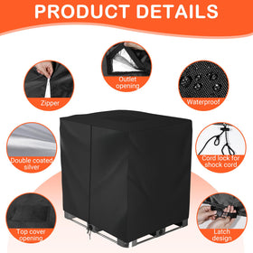 Skyrun IBC tote cover fabric closeup highlights rugged 420D material.