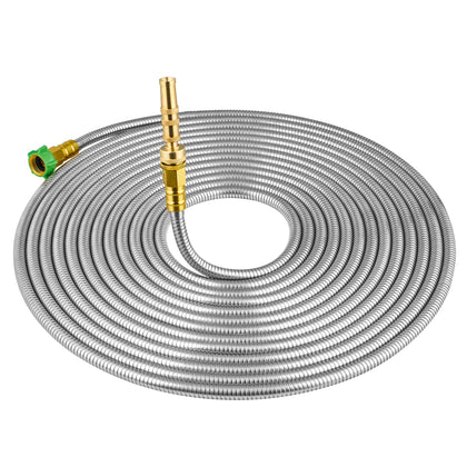 Skyward 50ft stainless steel hose with durable, kink-free design for efficient watering