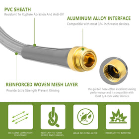 Skyward nylon braided hose offering lightweight handling for everyday watering.