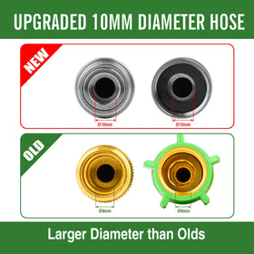 Skyward UV-resistant hose withstands sun and weather for long life.