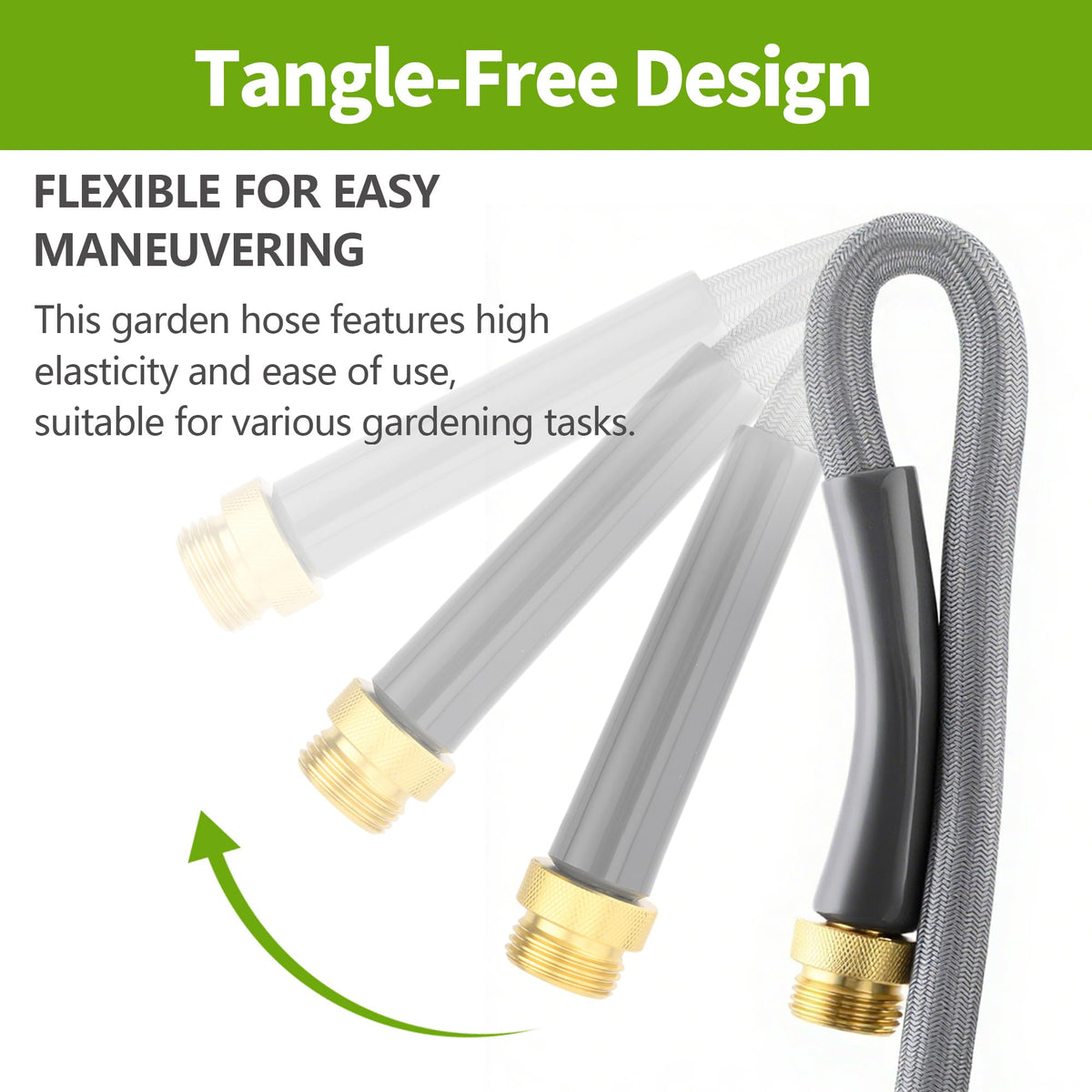 Skyward 4ft hose is lightweight and easy to store after use.