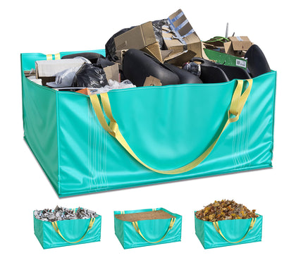 Skywin TidyFriend dumpster bag filled with heavy renovation debris, ready for pickup
