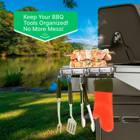 Skywin heavy-duty utensil rack provides durable storage for multiple tools.
