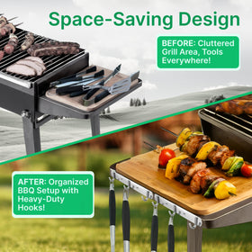 Skywin secure-mount screws guarantee a stable grill-side installation.