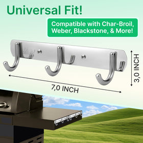 Skywin wall-mount utensil holder saves counter space and keeps tools handy.