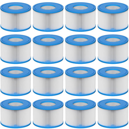 Slamate Type VI filter 16-pack for easy spa maintenance and clear water.