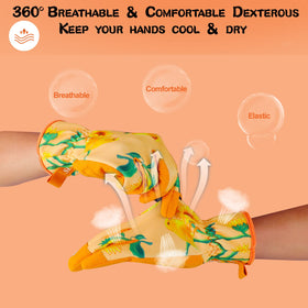 SLARMOR breathable back panel keeps hands cool and dry while gardening