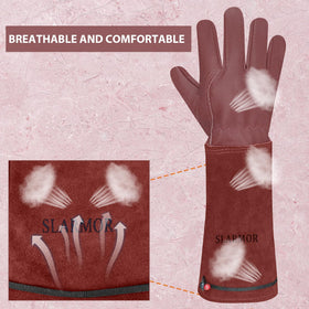 SLARMOR full-grain cowhide leather gloves highlight wear resistance