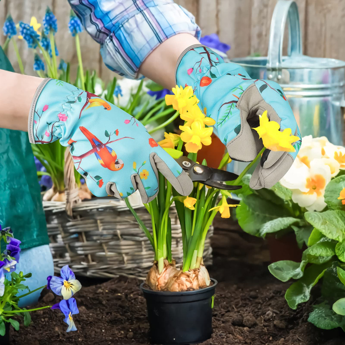 SLARMOR gloves with elastic wrist for a snug fit and dust protection.