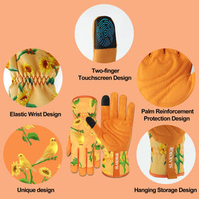 SLARMOR gloves with reinforced fingertips protect fingers during weeding and pruning