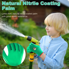 SLARMOR kids gloves with moire grain palm for secure grip.