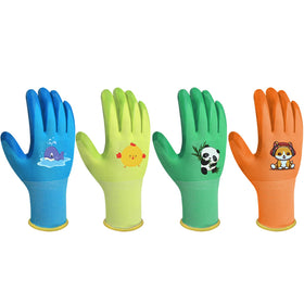 SLARMOR kids gardening gloves with palm coating for a secure grip during planting