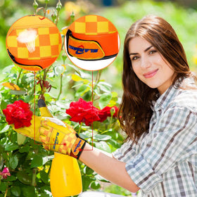 SLARMOR Leather-Gardening Gloves for Women breathable back panel keeps hands dry while weeding