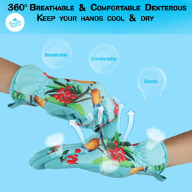 SLARMOR gloves with breathable back fabric keeps hands dry while gardening.