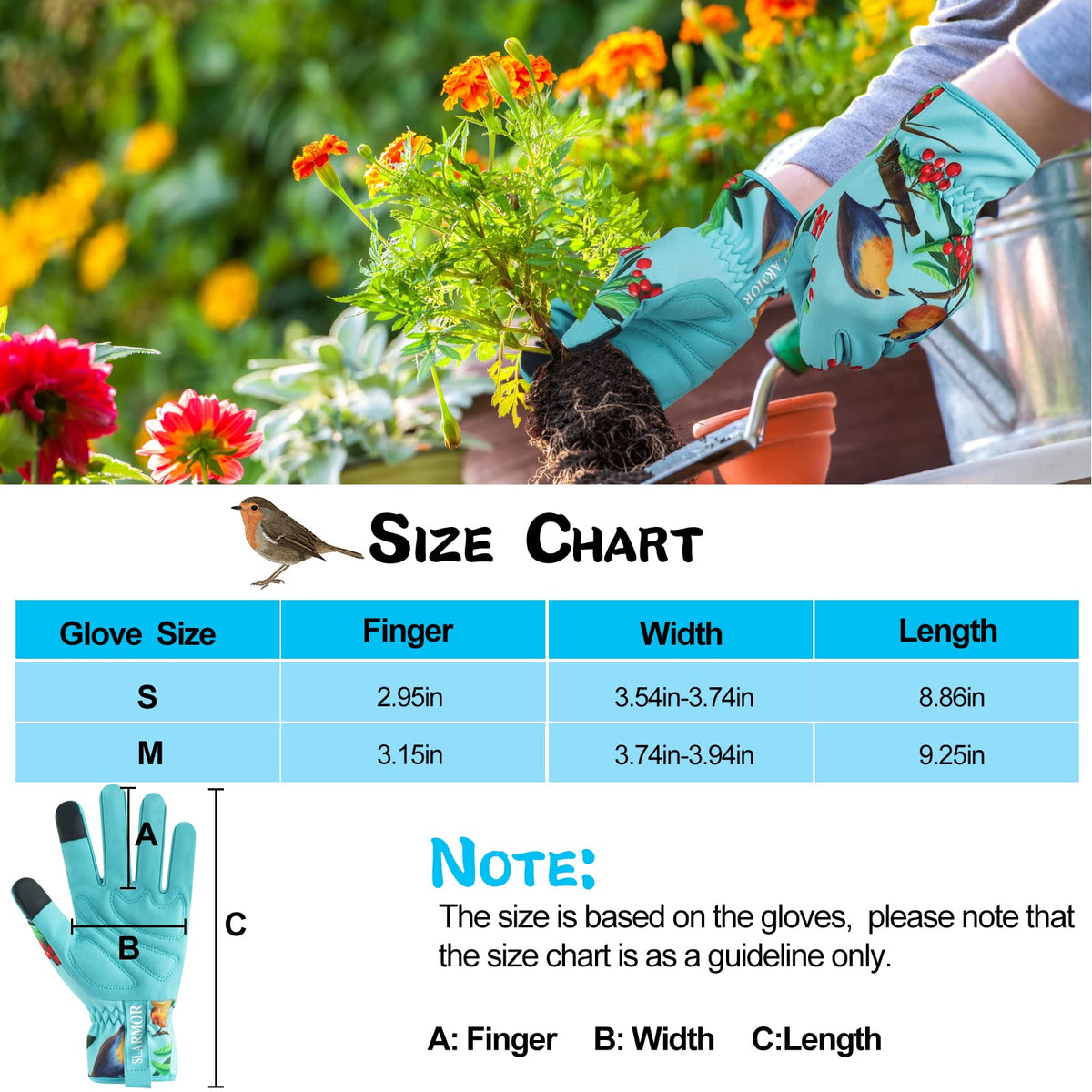 SLARMOR gloves with elastic wrist fit to prevent dust entry and improve comfort.