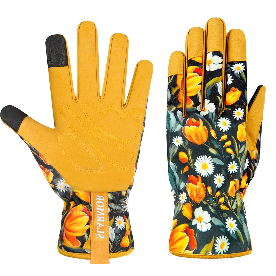 SLARMOR glove palm detail with reinforced fingertips for durability